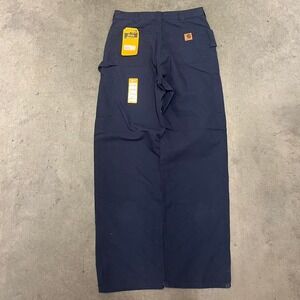 NWT navy blue carhartt carpenter wide‎ leg baggy workwear pants